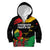 Personalized Juneteenth Freedom Day Kid Hoodie Raised Fist Black Power and Africa Pattern