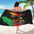 Personalized Juneteenth Freedom Day Sarong Raised Fist Black Power and Africa Pattern