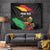 Personalized Juneteenth Freedom Day Tapestry Raised Fist Black Power and Africa Pattern - Wonder Print Shop