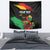 Personalized Juneteenth Freedom Day Tapestry Raised Fist Black Power and Africa Pattern - Wonder Print Shop
