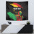 Personalized Juneteenth Freedom Day Tapestry Raised Fist Black Power and Africa Pattern - Wonder Print Shop