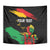 Personalized Juneteenth Freedom Day Tapestry Raised Fist Black Power and Africa Pattern - Wonder Print Shop