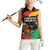 Personalized Juneteenth Freedom Day Women Sleeveless Polo Shirt Raised Fist Black Power and Africa Pattern - Wonder Print Shop
