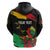 Personalized Juneteenth Freedom Day Zip Hoodie Raised Fist Black Power and Africa Pattern