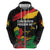 Personalized Juneteenth Freedom Day Zip Hoodie Raised Fist Black Power and Africa Pattern - Wonder Print Shop