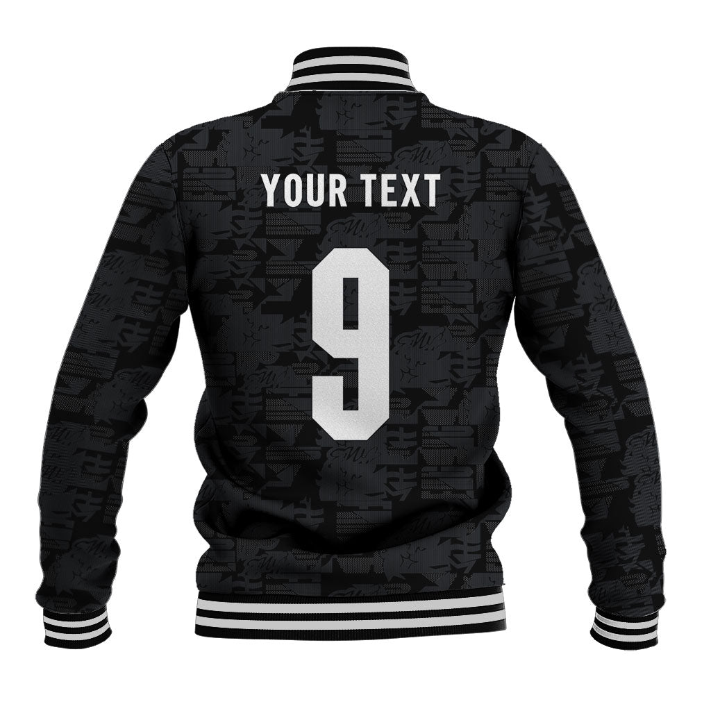 England National Football Custom Baseball Jacket Lions Roar 2026 Glory Black