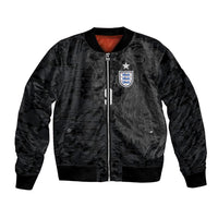 England National Football Custom Bomber Jacket Lions Roar 2026 Glory Black