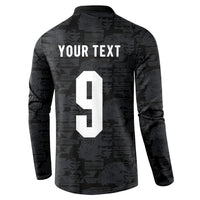 England National Football Custom Button Sweatshirt Lions Roar 2026 Glory Black