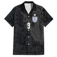 England National Football Custom Hawaiian Shirt Lions Roar 2026 Glory Black