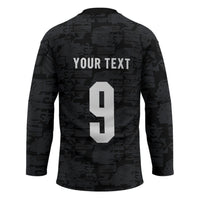 England National Football Custom Hockey Jersey Lions Roar 2026 Glory Black
