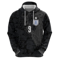 England National Football Custom Hoodie Lions Roar 2026 Glory Black