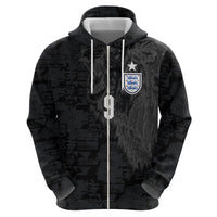 England National Football Custom Hoodie Lions Roar 2026 Glory Black
