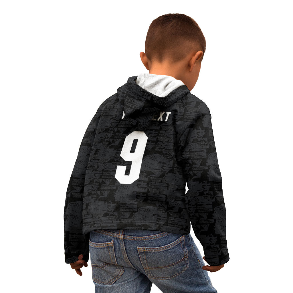 England National Football Custom Kid Hoodie Lions Roar 2026 Glory Black