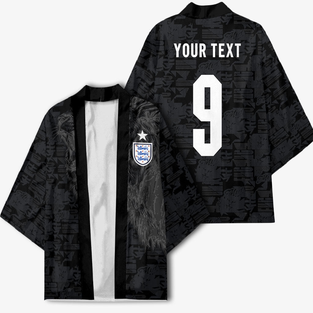 England National Football Custom Kimono Lions Roar 2026 Glory Black