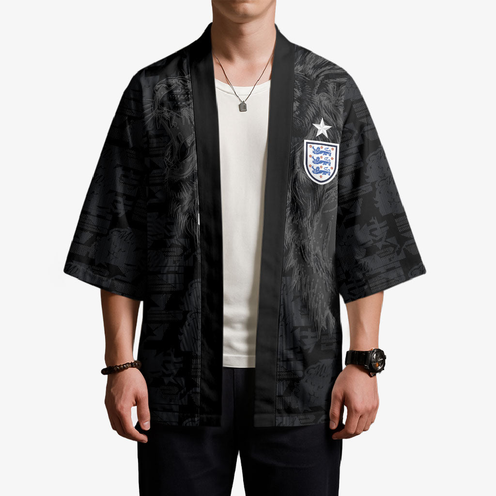 England National Football Custom Kimono Lions Roar 2026 Glory Black