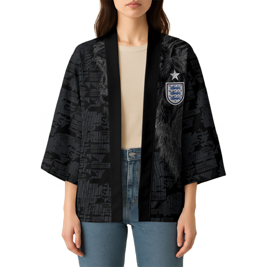 England National Football Custom Kimono Lions Roar 2026 Glory Black