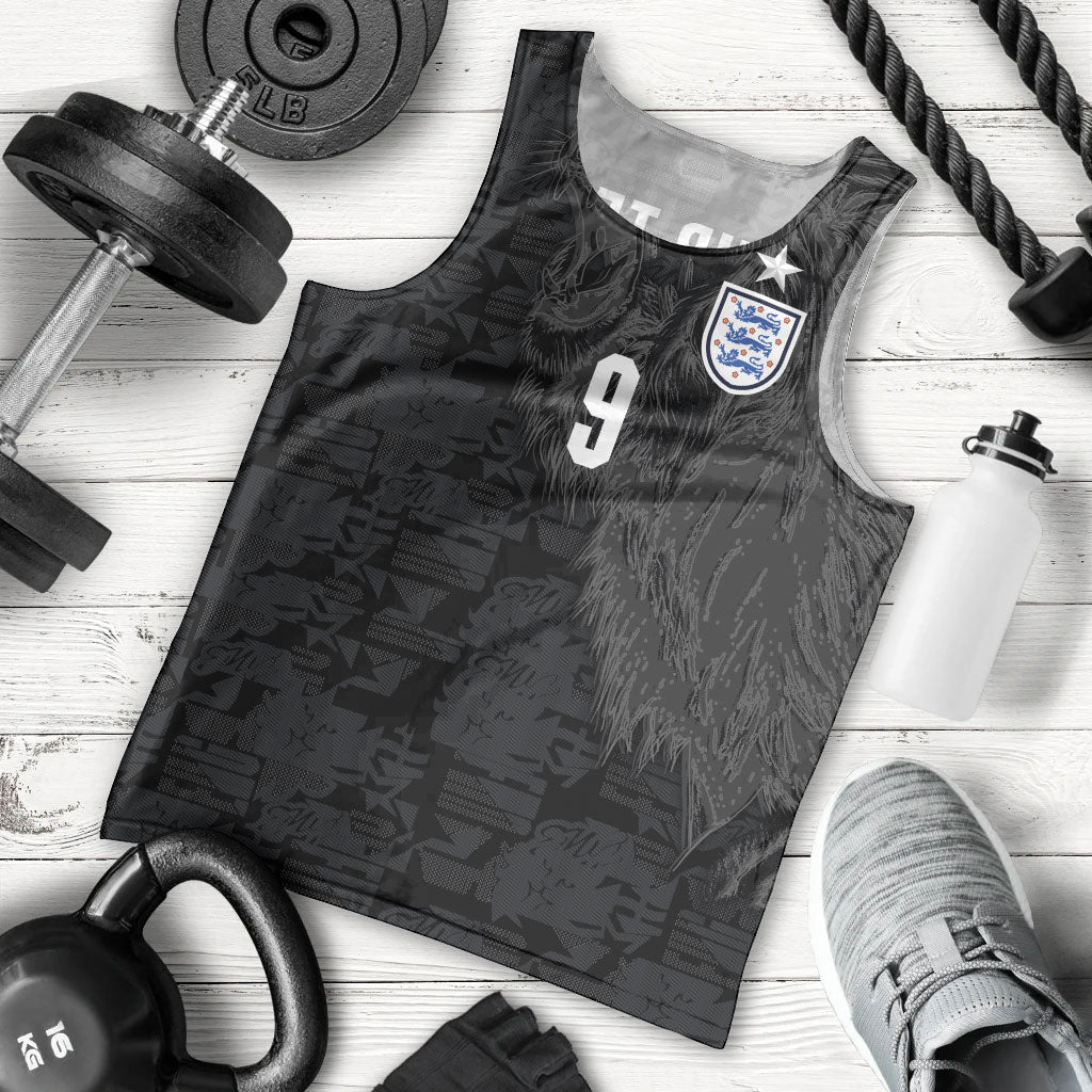 England National Football Custom Men Tank Top Lions Roar 2026 Glory Black