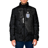 England National Football Custom Padded Jacket Lions Roar 2026 Glory Black