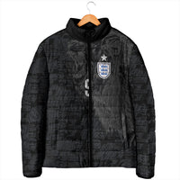 England National Football Custom Padded Jacket Lions Roar 2026 Glory Black