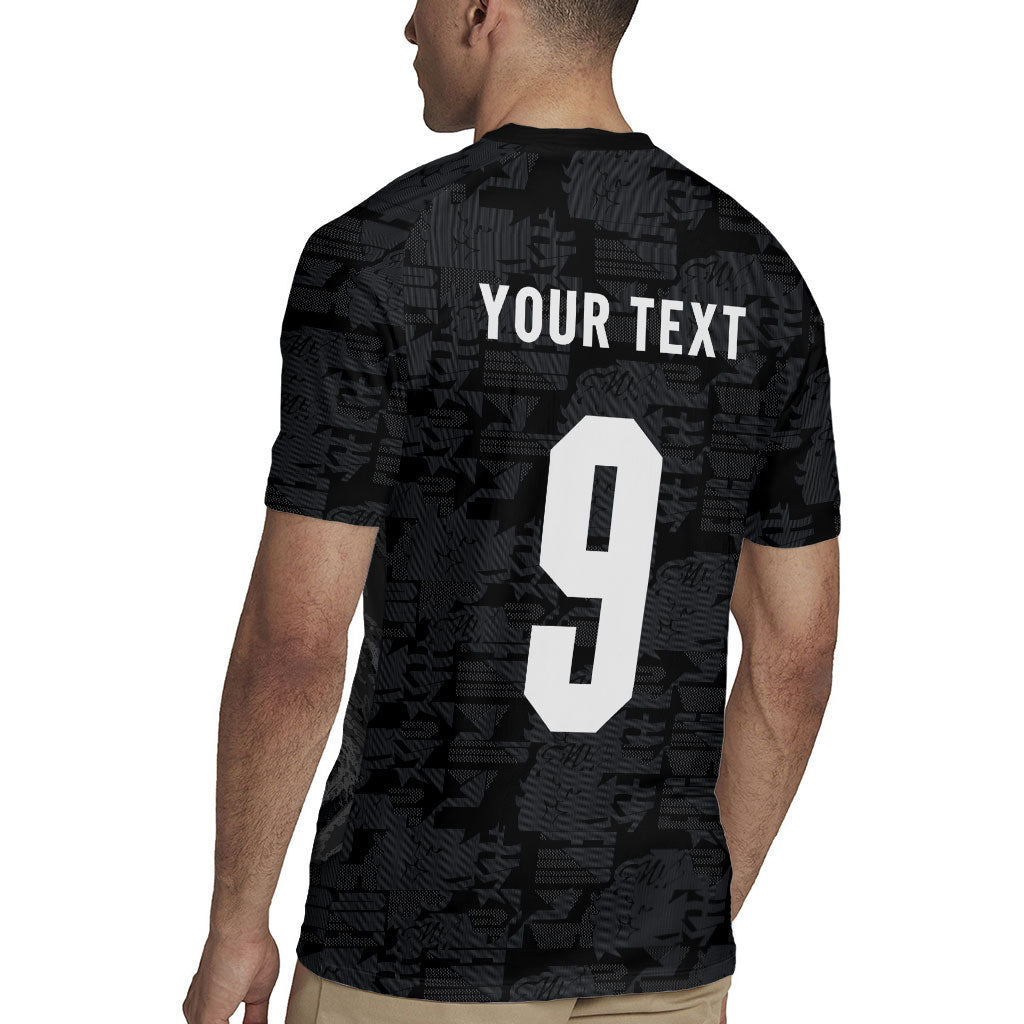 England National Football Custom Rugby Jersey Lions Roar 2026 Glory Black