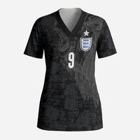 England National Football Custom Scrub Top Lions Roar 2026 Glory Black