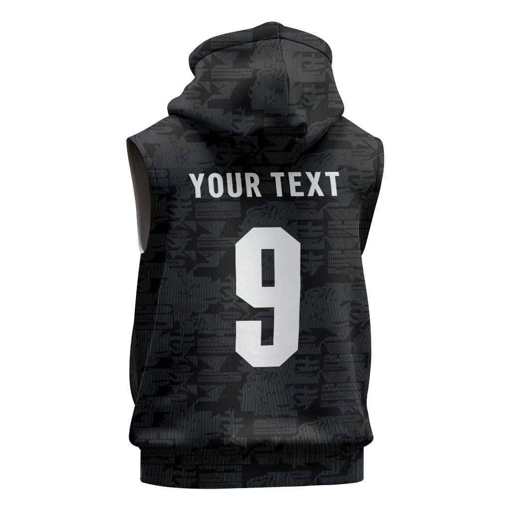 England National Football Custom Sleeveless Hoodie Lions Roar 2026 Glory Black