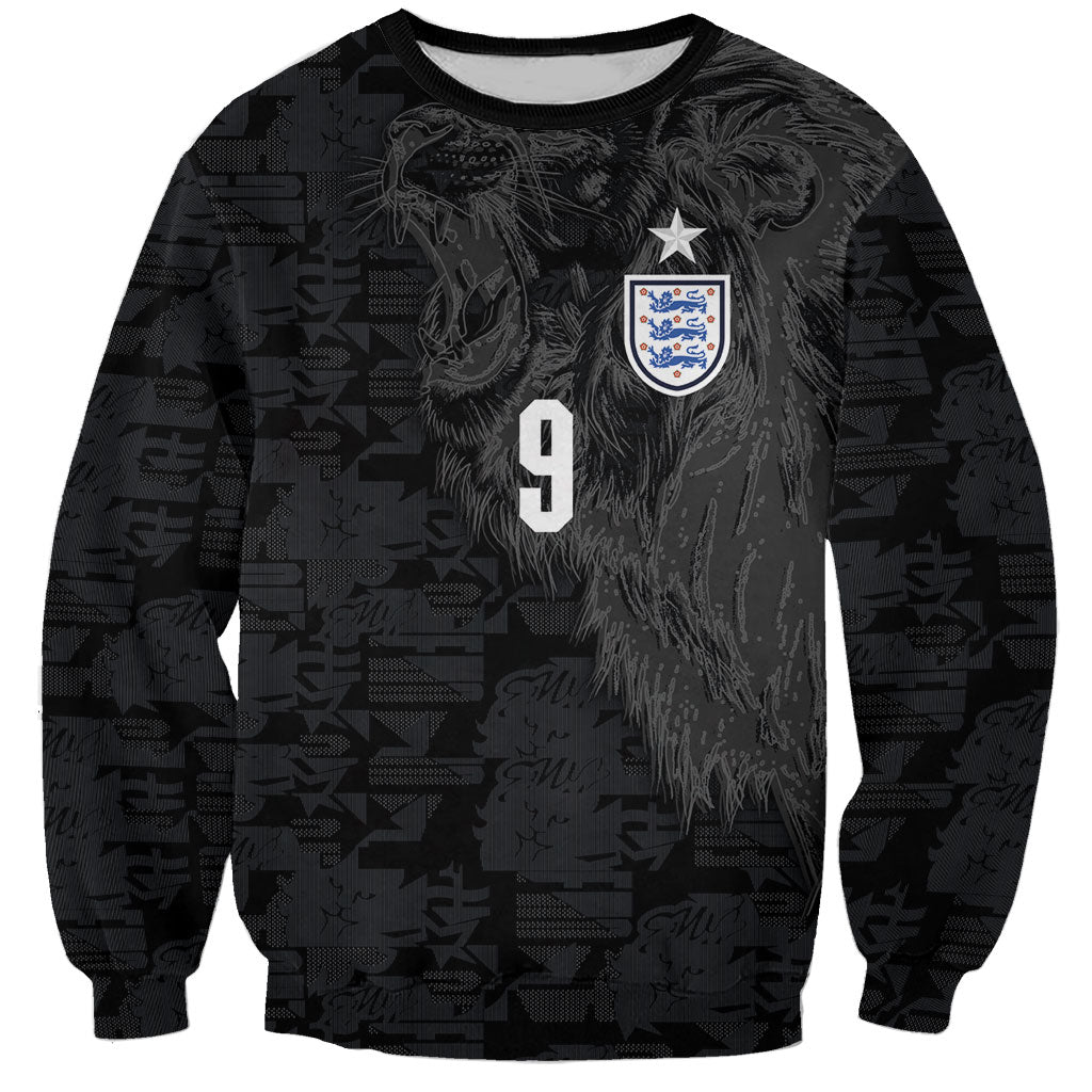 England National Football Custom Sweatshirt Lions Roar 2026 Glory Black