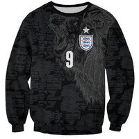 England National Football Custom Sweatshirt Lions Roar 2026 Glory Black