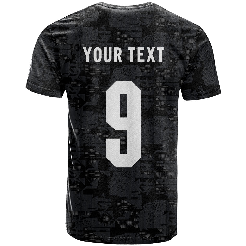 England National Football Custom T Shirt Lions Roar 2026 Glory Black