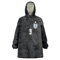 England National Football Custom Wearable Blanket Hoodie Lions Roar 2026 Glory Black