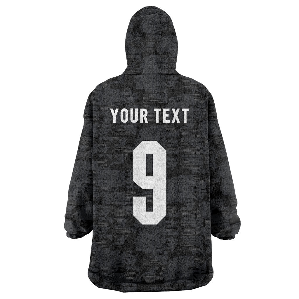England National Football Custom Wearable Blanket Hoodie Lions Roar 2026 Glory Black