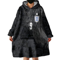 England National Football Custom Wearable Blanket Hoodie Lions Roar 2026 Glory Black