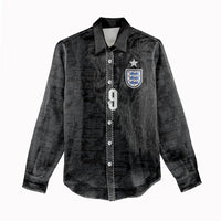 England National Football Custom Women Casual Shirt Lions Roar 2026 Glory Black