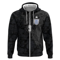 England National Football Custom Zip Hoodie Lions Roar 2026 Glory Black