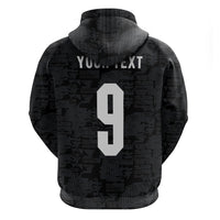 England National Football Custom Zip Hoodie Lions Roar 2026 Glory Black