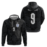 England National Football Custom Zip Hoodie Lions Roar 2026 Glory Black
