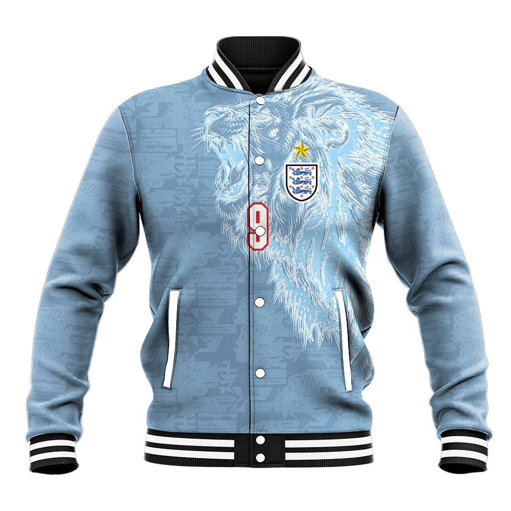 England National Football Custom Baseball Jacket Lions Roar 2026 Glory