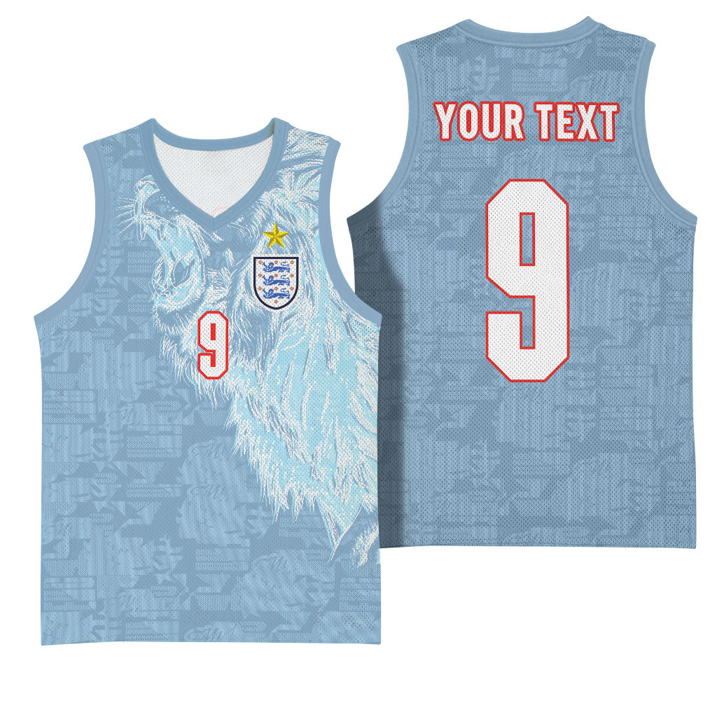 England National Football Custom Basketball Jersey Lions Roar 2026 Glory