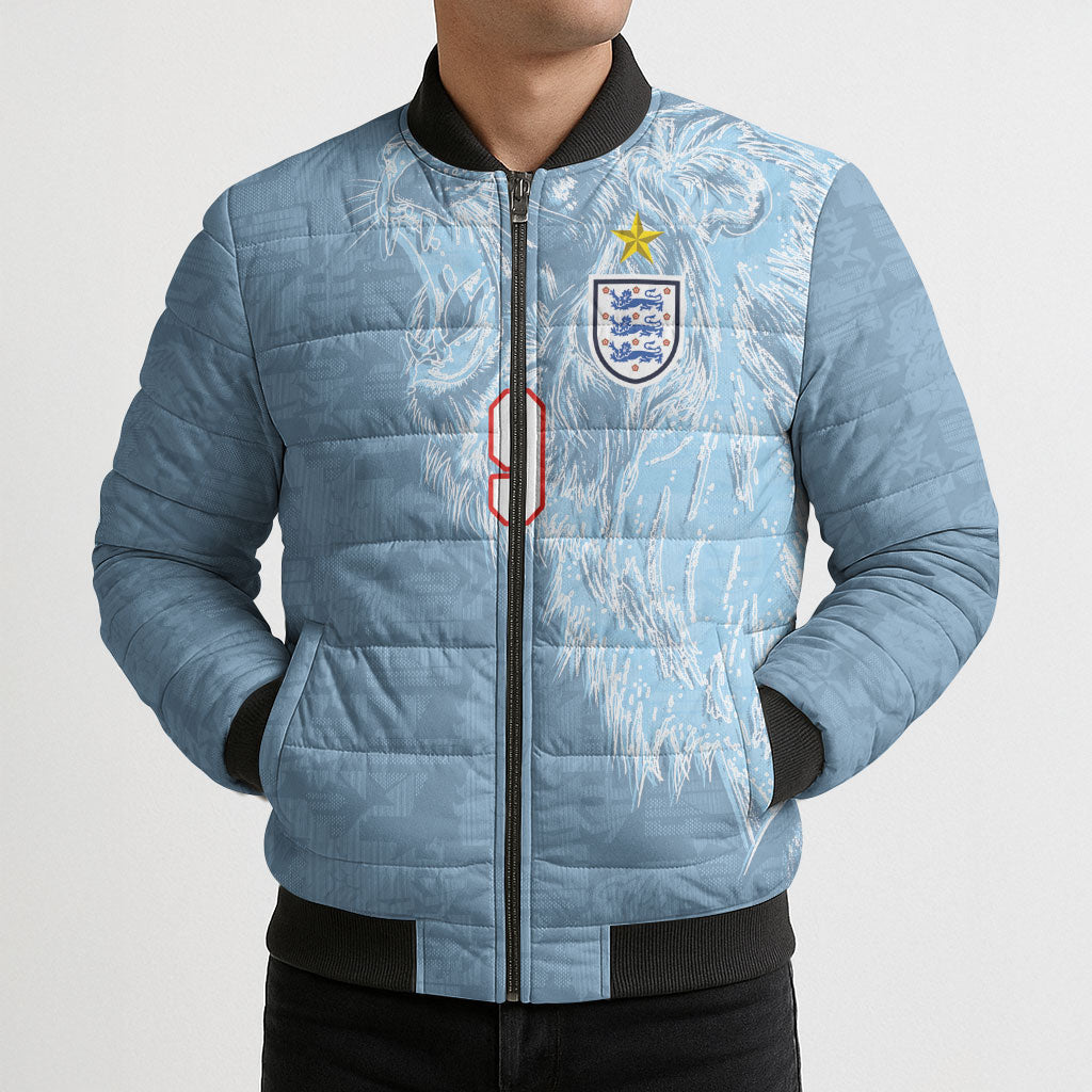 England National Football Custom Bomber Puffer Jacket Lions Roar 2026 Glory