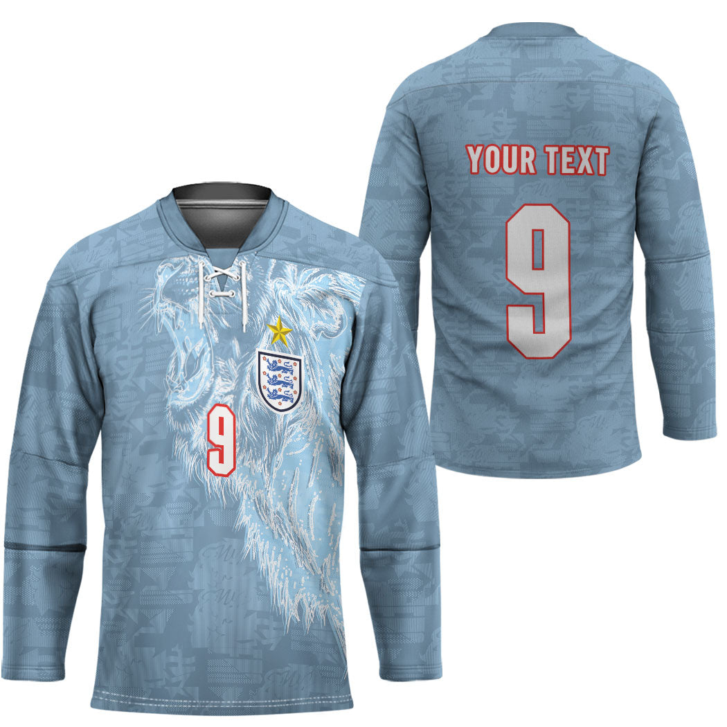 England National Football Custom Hockey Jersey Lions Roar 2026 Glory