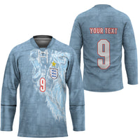 England National Football Custom Hockey Jersey Lions Roar 2026 Glory