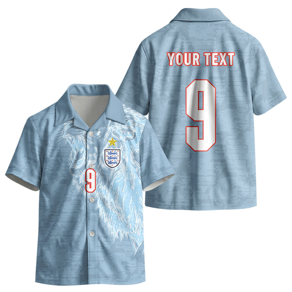 England National Football Custom Kid Hawaiian Shirt Lions Roar 2026 Glory LT03