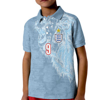 England National Football Custom Kid Polo Shirt Lions Roar 2026 Glory