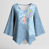 England National Football Custom Kimono Sleeve Blouse Lions Roar 2026 Glory