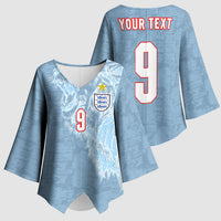 England National Football Custom Kimono Sleeve Blouse Lions Roar 2026 Glory