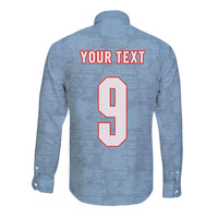 England National Football Custom Long Sleeve Button Shirt Lions Roar 2026 Glory