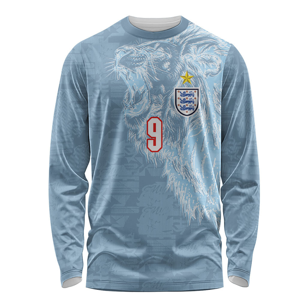 England National Football Custom Long Sleeve Shirt Lions Roar 2026 Glory