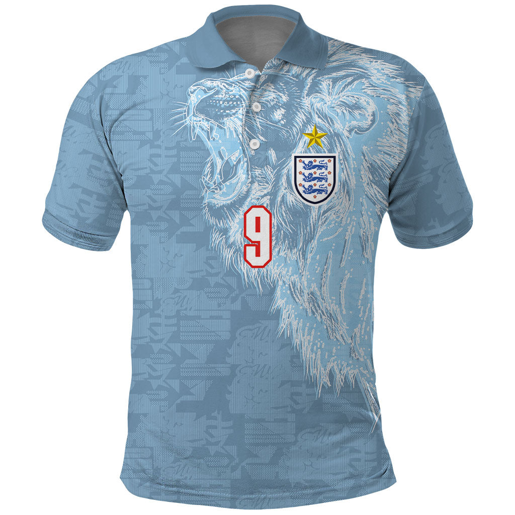 England National Football Custom Polo Shirt Lions Roar 2026 Glory