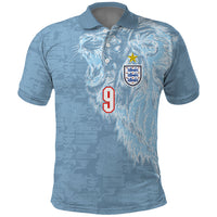 England National Football Custom Polo Shirt Lions Roar 2026 Glory