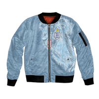 England National Football Custom Sleeve Zip Bomber Jacket Lions Roar 2026 Glory